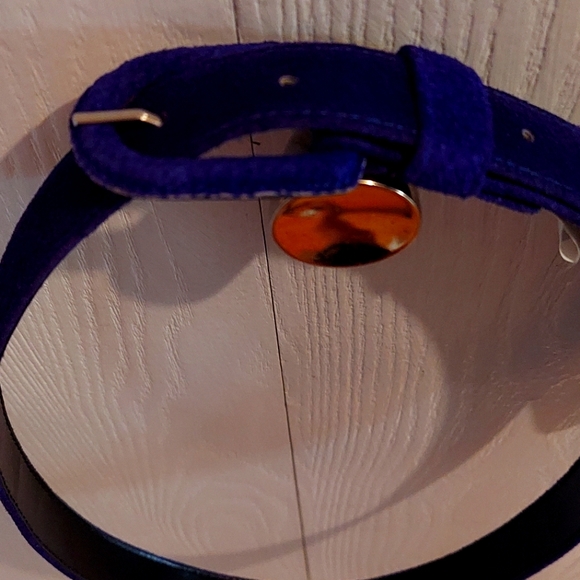 Brabd New 37" Purple Suede Belt - Picture 1 of 1